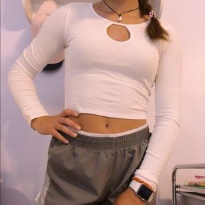 Hollister key hole cropped top